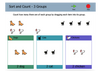 Boardmaker 7 Student Center sorting and counting activity screenshot